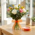 Cinta de organza cinta de regalo cinta naranja orillo 15mm 50m | Floristik24.es