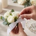Alfileres con cabeza de perla Ø6mm 65mm Blancos | Floristik24.es