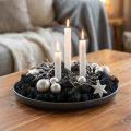 Musgo negro decorativo, musgo islandés preservado para manualidades, 400 g | Floristik24.es