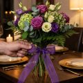 Cinta de gasa cinta de organza cinta decorativa organza violeta 25mm 20m | Floristik24.es