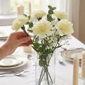 Clavel artificial blanco 6 piezas | Floristik24.es