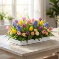 Bandeja para sándwich blanca OASIS® para floristería y decoración (23 x 11 x 2,5 cm, juego de 25 piezas) | Floristik24.es