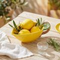 Cuenco decorativo para limón cuenco de cerámica para limón amarillo 17×8cm | Floristik24.es