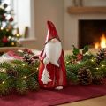 Figura Papá Noel Cerámica roja y blanca Al. 20 cm | Floristik24.es