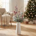 Rama artificial larga nevada con frutos rojos 130cm | Floristik24.es