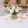 Cuentas decorativas blancas Ø10mm 115 piezas | Floristik24.es