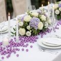 Cuentas decorativas de Ø8 mm, color violeta, 250 unidades. | Floristik24.es