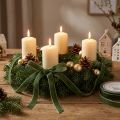 Cinta de terciopelo, cinta de regalo, cinta decorativa verde, ancho 10 mm, 20 m | Floristik24.es