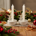 Portavelas de cerámica con forma de estrella, decoración navideña, 11 cm, 2 unidades | Floristik24.es