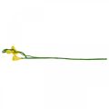 Floristik24 Fresias, flores artificiales, fresias en ramo amarillo L64cm 6pcs