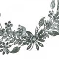 Floristik24 Decoración de primavera, flores de anillo decorativas, decoración de metal, decoración de flores colgante Ø16cm 2pcs