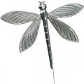 Decoración de primavera, enchufe decorativo de libélula, decoración de boda, verano, libélula de metal 12 piezas