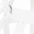 Farol de jardín, metal y cristal, portavelas colgante, blanco, Ø18,5 cm | Floristik24.es