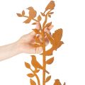 Rama decorativa de jardín con pájaros, de metal, 100 cm. | Floristik24.es