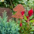 Floristik24 Estaca de jardín hongo óxido agárico de mosca decoración de otoño jardín 47cm