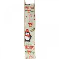 Cinta de regalo Feliz Navidad pinguinos Cinta navideña 25mm 8m