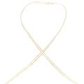 Floristik24 Cinta de regalo cinta de seda cinta trenzada oro blanco 3mm 100m