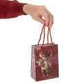 Bolsa de regalo navideña con estampado de ratón, 16 cm, 2 unidades | Floristik24.es