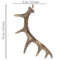 Colgantes decorativos rústicos de astas para pared o árbol, 15 cm, 6 unidades | Floristik24.es