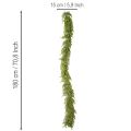 Guirnalda artificial de ciprés con piñas, 180 cm, para mesa y puerta. | Floristik24.es