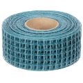 Cinta decorativa, cinta cuadriculada, 4,5 cm de ancho, azul, para proyectos de manualidades, 10 m | Floristik24.es