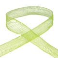 Floristik24 Cinta de malla, cinta de rejilla, cinta decorativa, verde, reforzada con alambre, 50 mm, 10 m