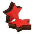 Floristik24 Vaso con estrellas rojo 9cm