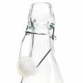 Floristik24 Botella decorativa, botella flip-top, jarrón de cristal para rellenar, portavelas