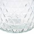 Floristik24 Florero de cristal de cristal decorativo del diamante del florero claro 2pcs