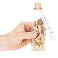 Decoración de botella de vidrio con conchas y colgante, decoración de mesa marítima, 17 cm, 2 piezas | Floristik24.es