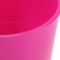 Floristik24 Mini jarrón de mesa rosa Ø10cm H9cm