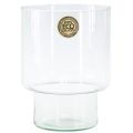 Floristik24 Jarrón de cristal con pie jarrón decorativo decoración de mesa de cristal Ø15cm H20cm