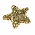 Floristik24 Estrellas brillo dorado 1.5cm 144pcs