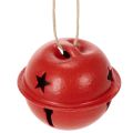 Floristik24 Colgantes decorativos en forma de campana con motivo de estrella, 3 cm, 9 unidades
