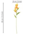 Flor artificial Gloriosa naranja con tallos largos para jarrones, 80 cm, 3 unidades. | Floristik24.es