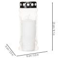 Farol para vela funeraria con tapa negra, 23 cm. | Floristik24.es