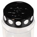 Farol para vela funeraria con tapa negra, 23 cm. | Floristik24.es