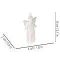 Colgante de ángel decorativo para colgar en el árbol de Navidad, 8 cm, 4 unidades | Floristik24.es