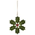 Adorno de acebo, decoración navideña para colgar, 26 cm | Floristik24.es