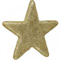 Floristik24 Adorno navideño estrella colgante brillo dorado 18.5cm 4pcs