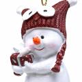 Floristik24 Decoraciones para árboles de navidad muñeco de nieve para colgar 8cm 4pcs
