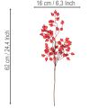 Rama artificial de rosa mosqueta con bayas brillantes, 62 cm. | Floristik24.es