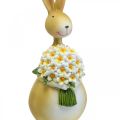 Floristik24 Conejo de Pascua con ramo de flores, decoración de Pascua, figura decorativa conejito H32cm