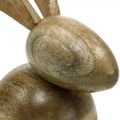 Floristik24 Conejo de madera sentado, conejo decorativo, decoración de madera, Pascua 18cm