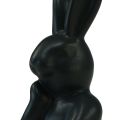 Floristik24 Conejo pensando busto pequeño conejo negro 6×4×10,5cm