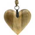 Floristik24 Corazón de madera, corazón decorativo para colgar, decoración de corazón Al 19 cm