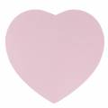 Floristik24 Caja de flores corazón rosa Ø18/20cm juego de 2