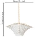 Cesta para niña de las flores de boda, 24 cm x 17 cm. | Floristik24.es