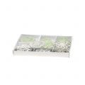 Floristik24 Flor de madera verde/blanco 5cm 36p