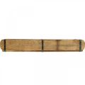 Floristik24 Macetero de madera con herrajes de metal, forma de ladrillo doble, macetero vintage L57cm
